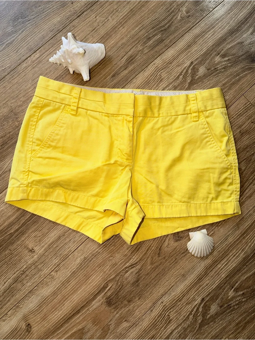 J. Crew Bright Yellow Cotton Chino Shorts